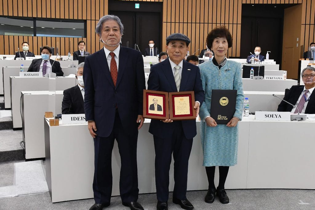 Korea-Japan Forum Award recipient Motoi Tauchi (Yoon Ki), founder of Kokoro no Kazoku Social Welfare Corp.
