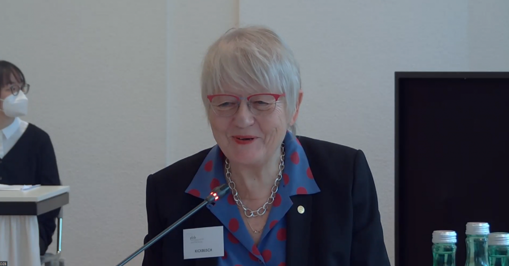 Ilona Kickbusch at the German-Japanese Global Health Dialogue
