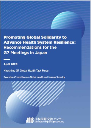 Hiroshima G7 Global Health Task Force recommendations