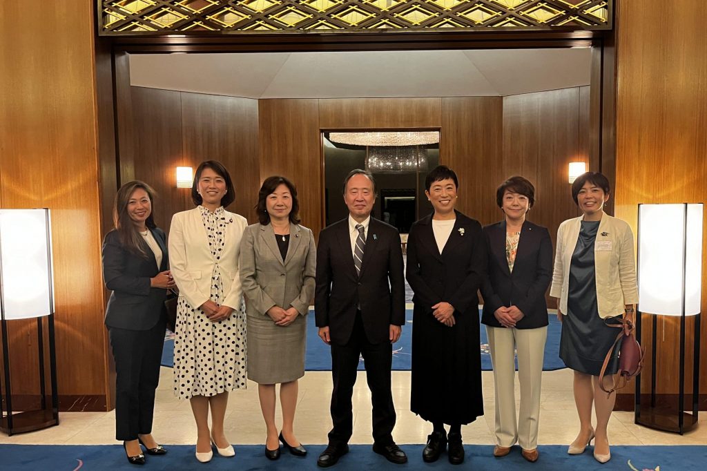 2023 US-Japan Women Leaders Dialogue Delegation with Japanese Ambassador to the United States Koji Tomita
