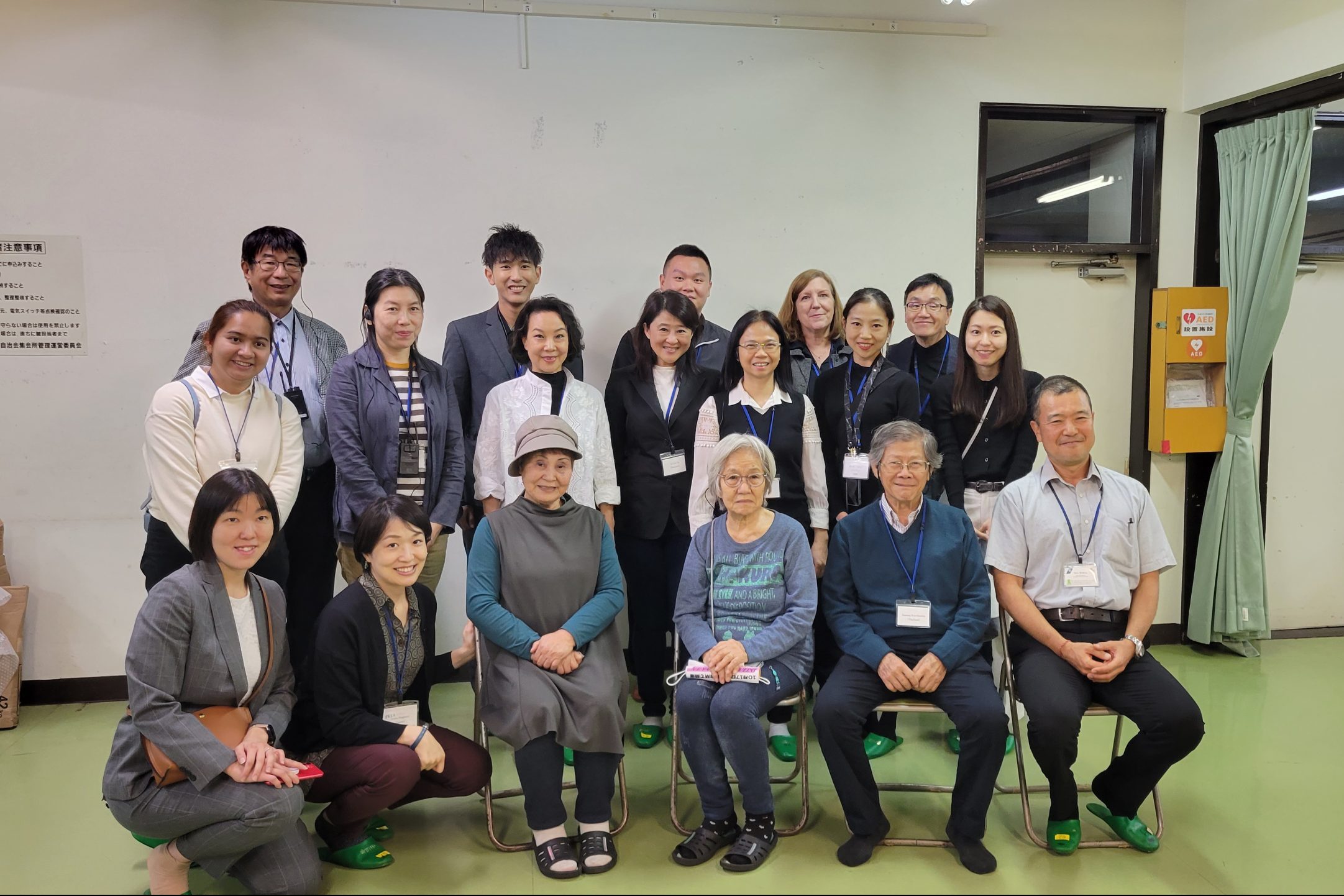 Meeting with members of the residents board at Sasayama
